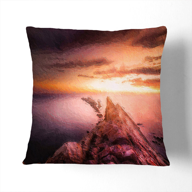Square Throw Cushion, 40cm H x 40c m W x 15cm D