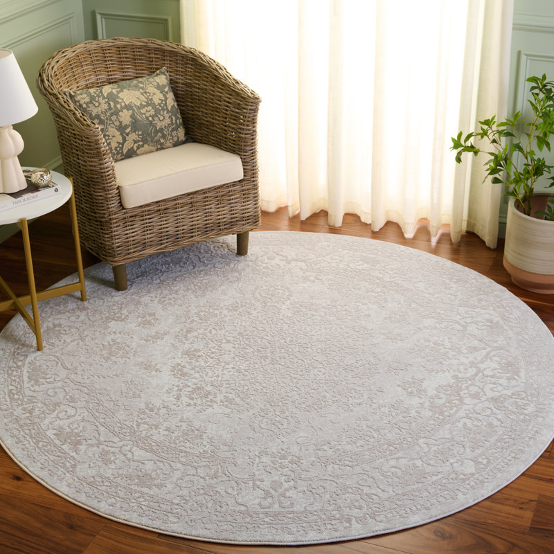 Calidia Oriental Indoor Rug, Round 6'7"