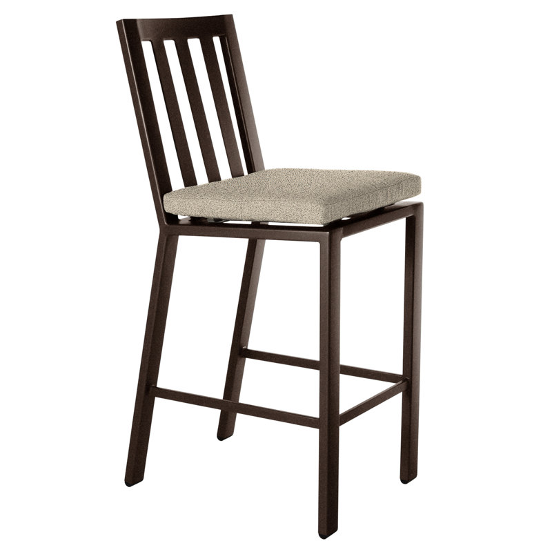 Aris Outdoor Bar Stool, Harris Stone, Copper Creek, 27.75"