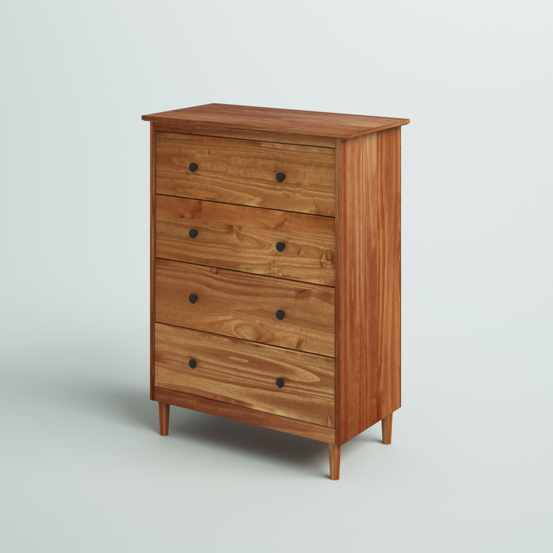 Commode 4 tiroirs Haney, Caramel / NotSturdy