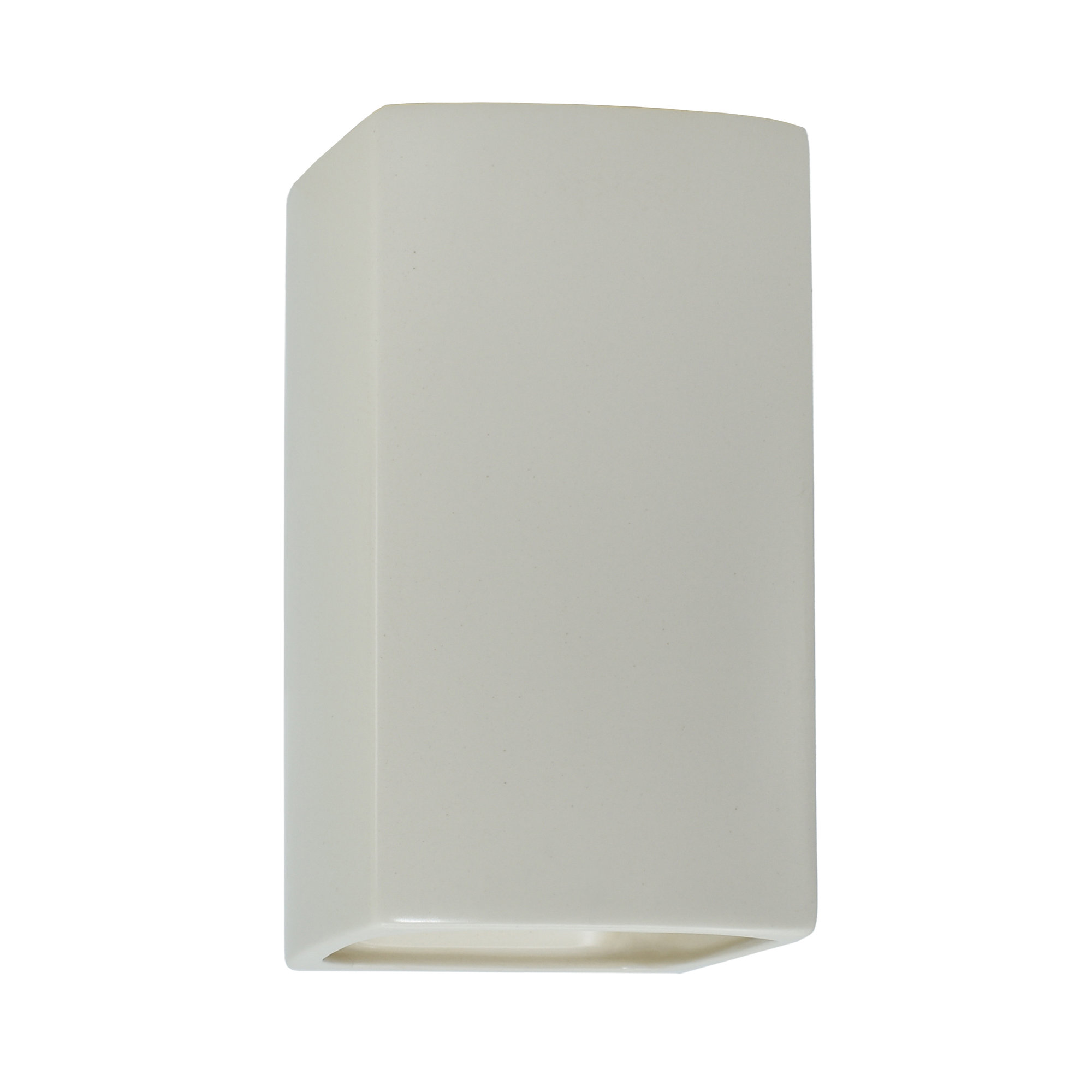 Nomad Outdoor Ceramic LED Wall Light, Matte White, LED, 9.5" H x 5.25" W x 4.5" D