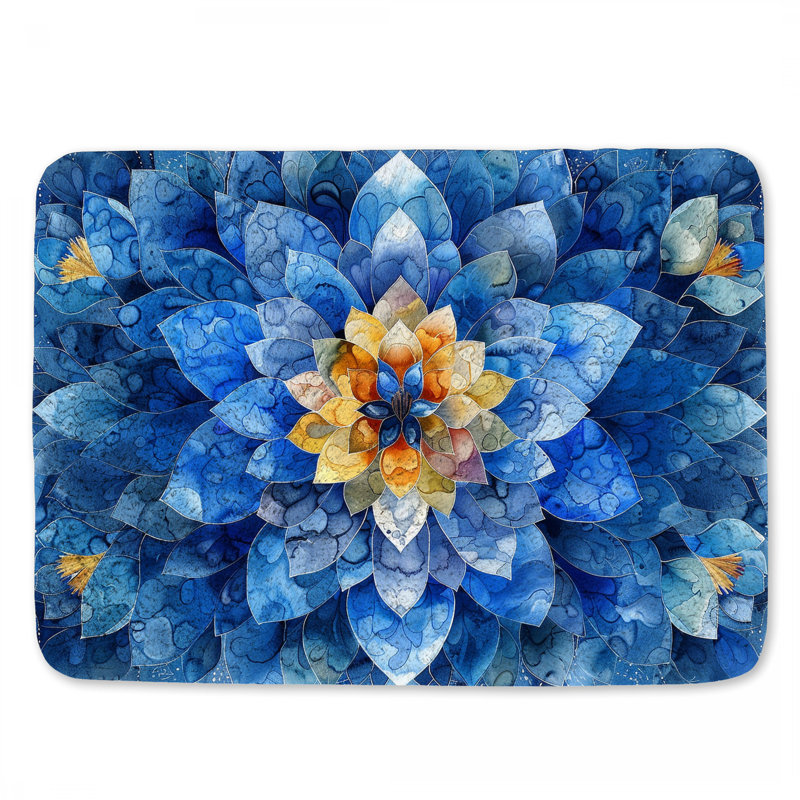 Tapis de bain Floral, L 17 po x L 24 po