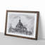 Almudena Cathedral in Madrid Spain in Abstract - Picture Frame Graphic Art Print-55683035-55683036