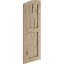 Timberthane deux panneaux plats égaux avec volets elliptiques en faux bois (par paire)-64374844-64374821-64374847