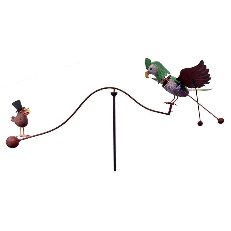 Piquet de jardin en métal rustique
