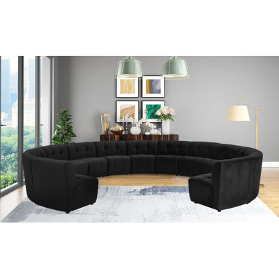 Jedson Velvet Sectional Symmetrical