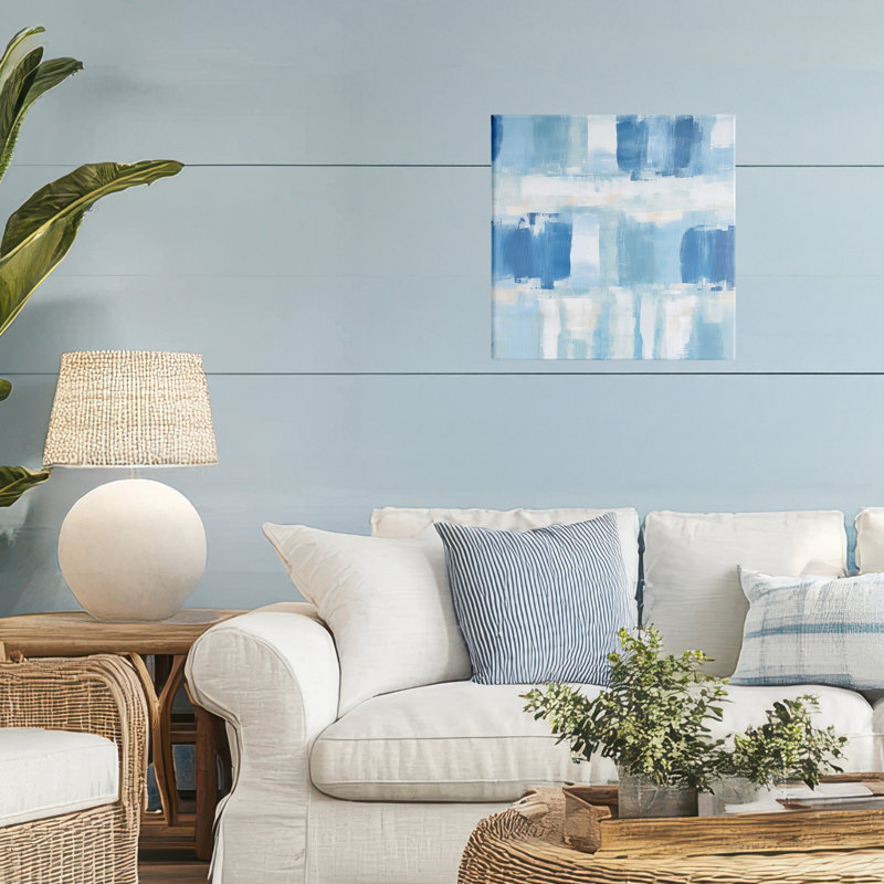 Blue & White Visionaries Canvas, design by Irena Orlov, 17" H x 17" W