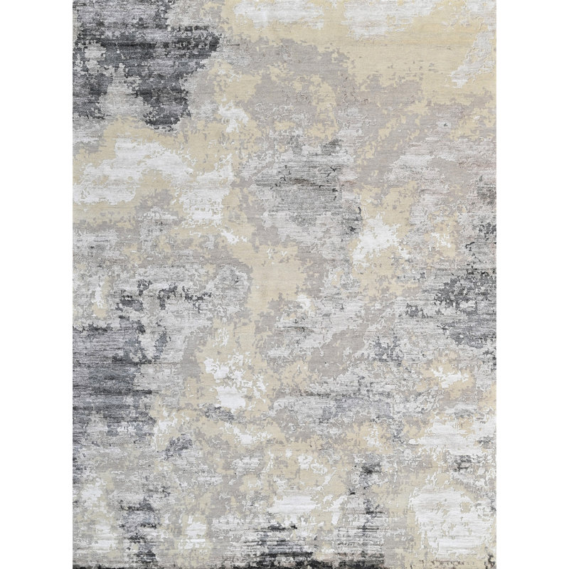 Tapis rectangulaire noué à la main, Rectangle 12 pi x 15 pi