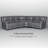  Lasceau Faux Leather 6-SEAT Manual Reclining Corner Sectional-864279998-864279997