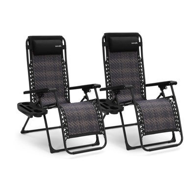 Outdoor Foldable and Reclining Zero Gravity Chair by SereneLife