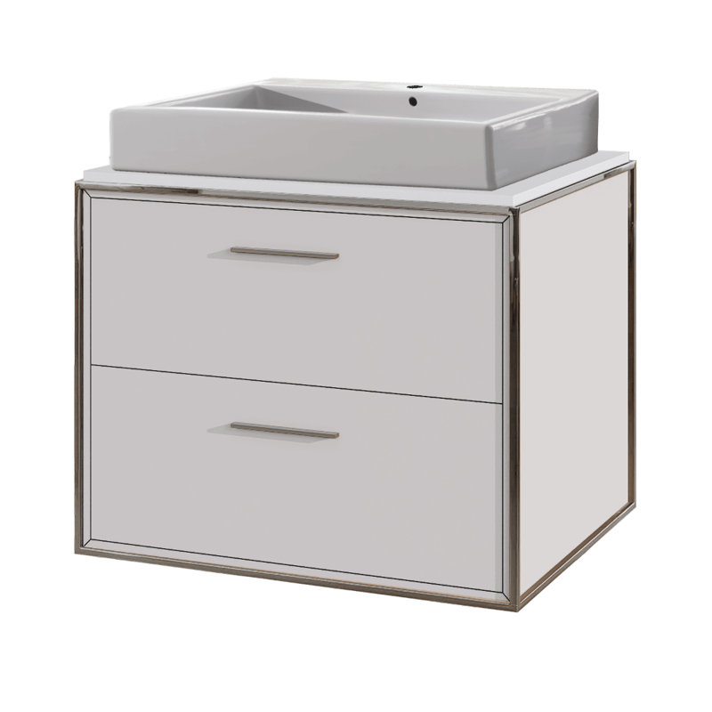 Aquaplane 22'' L Bathroom Sink, Single Hole