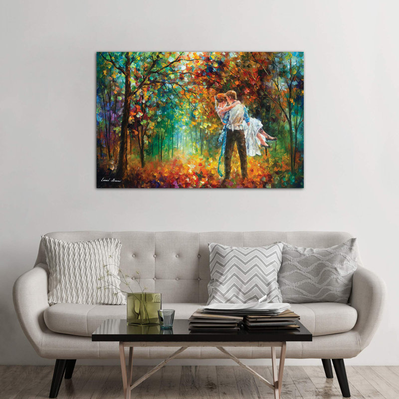 The Moment Of Love by Leonid Afremov - Wrapped Canvas Giclee Art Print, 152.5 cm H x 101.5 cm W