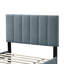 Lit de tête de lit ajustable en tissu brossé avec motif capitonné-556518850-556518851