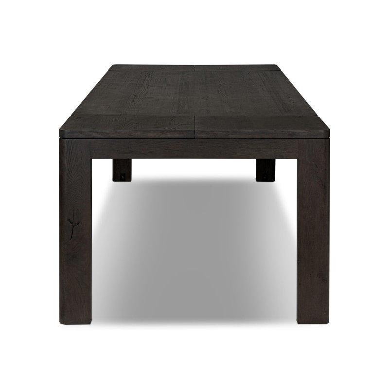 Noeline Solid Oak Dining Table, Black, 30'' H x 96'' W x 42'' D