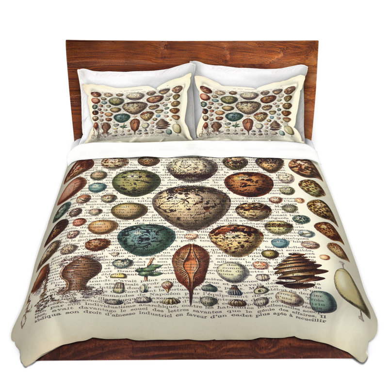 Ensemble de housse de couette œufs collection, 1 housse de couette grand + 2 taies standards
