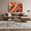 «Lyrical Abstraction 51», art mural sur toile brune-213713878