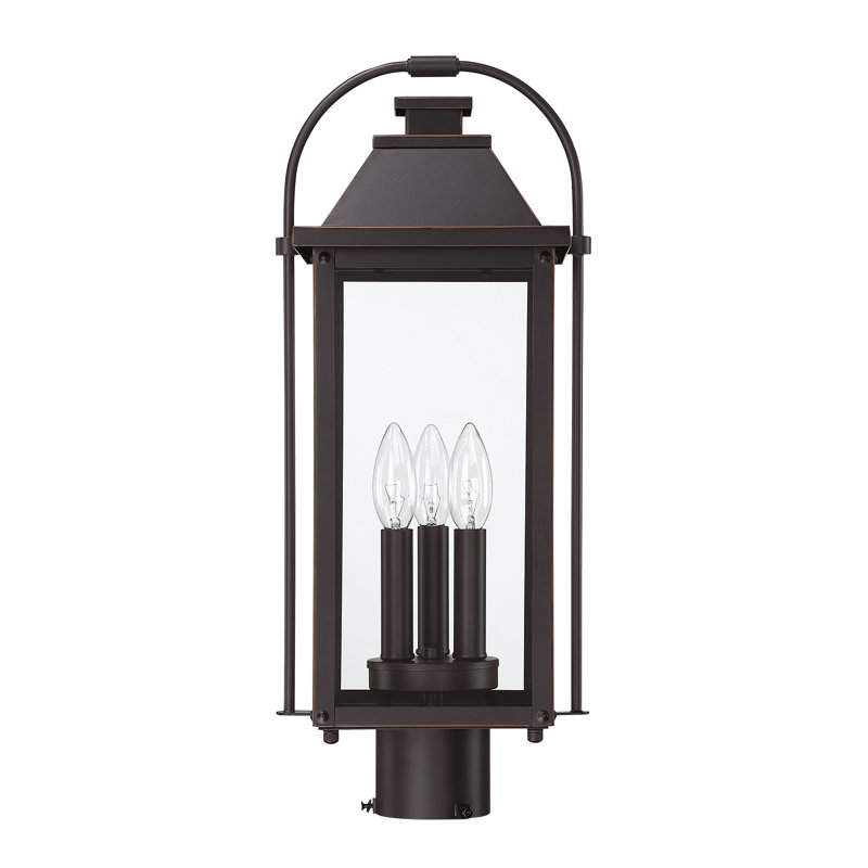 Tête de lanterne d'extérieur 3 lumières Harper, Bronze