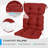  Outdoor Tufted High Back Cushions Patio Replacement Chair Cushion, Set of 2-1538107119