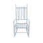 Chaise berçante en bois BLANC, sans passe-partout