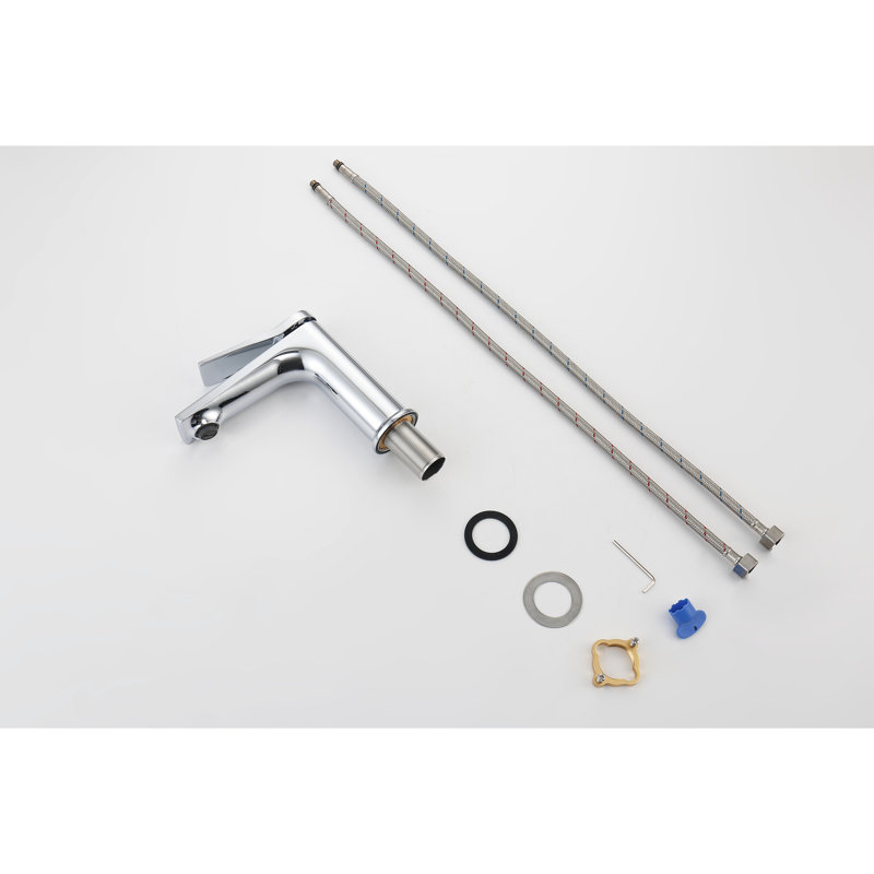 Robinet de douche contemporain - hauteur de 2,83 po, robinet à circulation d'eau douce pour poignée simple, profondeur de produit de 13 po