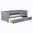 Krishana Twin Size Upholstered Daybed with Ergonomic Design Backrest and 2 Drawers-784913921