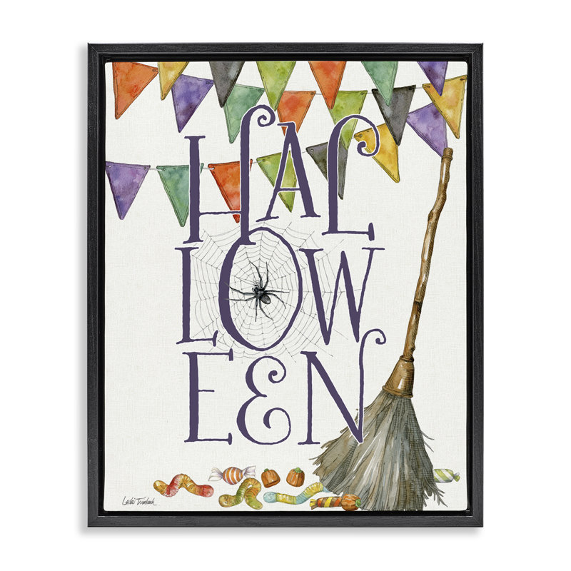 Cadre flottant SpellBond Halloween, design par Leslie Trimbach, Cadre flottant noir de jais, H 21 po x l 17 po