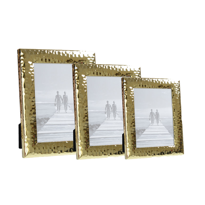Gold Metal Picture Frame, 2cm H x 18.2cm W x 23.3cm D