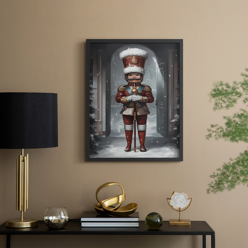 Art des Fêtes de Noël - Série 2 - CECXCI, reproduction encadrée - bois massif, H 11 po x l 9 po, Noir, noir, noir, noir