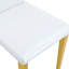 Ensemble de chaises de salle à manger rembourrées en similicuir avec dossier rembourré, pieds en métal-2030806674-2030806672