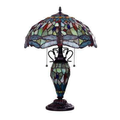 Lampe de table 3 lumières Lucetten EMPRESS Tiffany