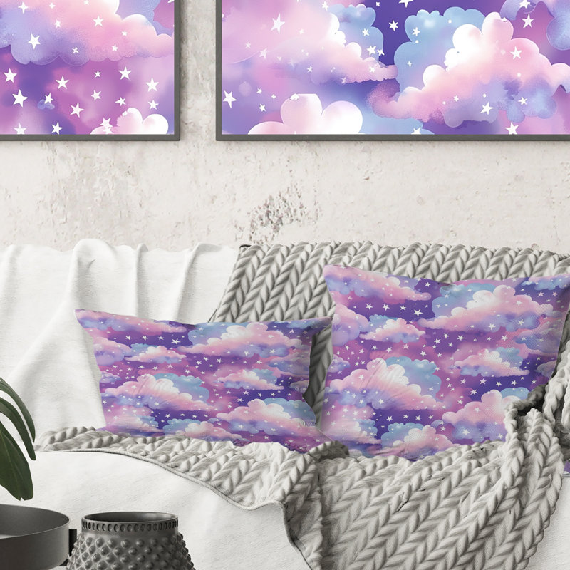 Coussin en coton Cotton Dream Cloud Dreams, H 18 po x H 18 po