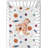 Space Galaxy Greenguard Gold Certified Space & Stars Floral Polyester - Piece Standard Crib Fitted Sheet