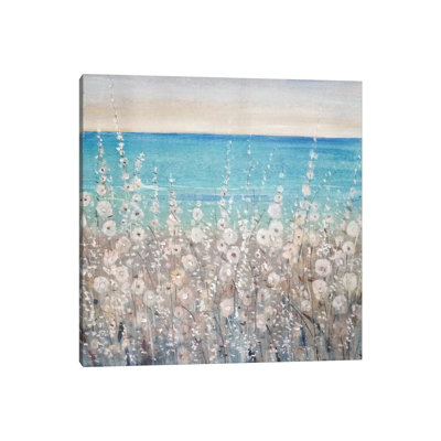 Flowers By The Sea I by Tim OToole - Wrapped Canvas Painting