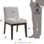 Chaise d'appoint Edwyn en gris et brun