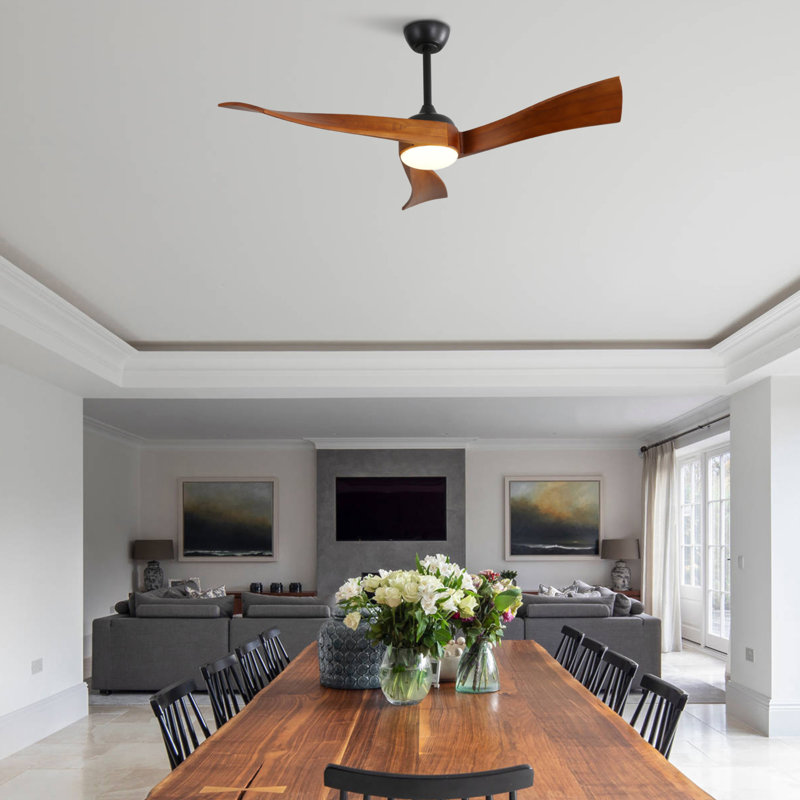 52 Inch Ceiling Fan Light With 6 Speed Remote Energy-Saving DC Motor