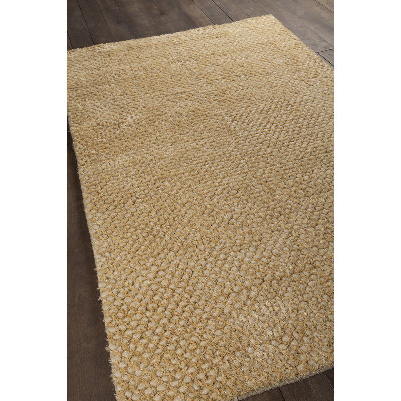 Strata White Area Rug, Tan, Rectangle 9' x 13'