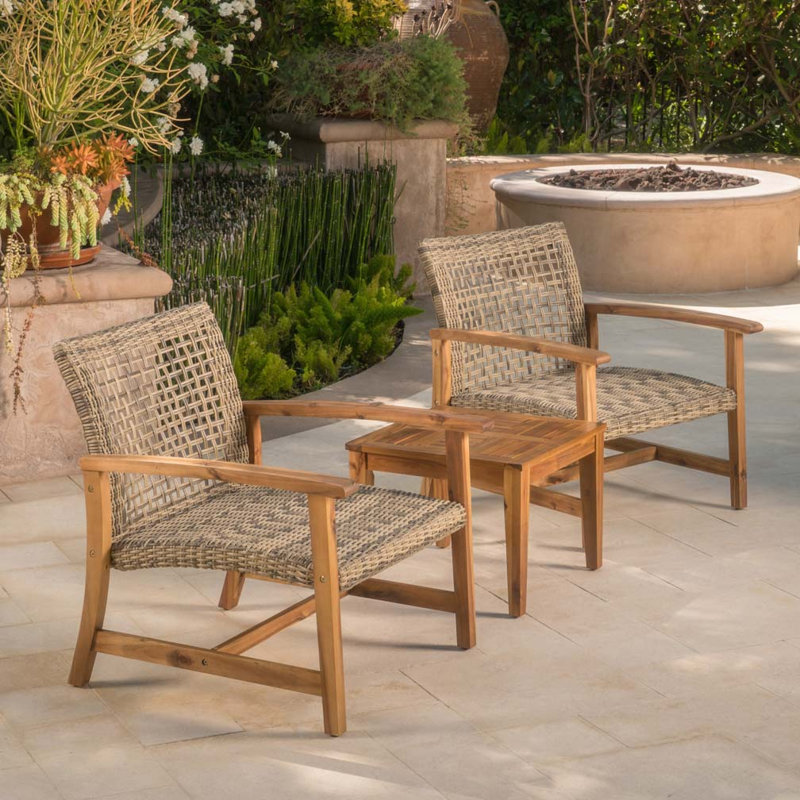 Fauteuil d'extérieur en bois d'acacia, Natual
