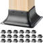Suzonne Powder-Coated Steel Post Base