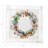 Wreath Flowers Cotton Sateen Cocktail Napkins-66959391