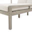 Chaise longue d'extérieur en bois avec accoudoirs confortables et quatre coussins pour la détente-1422568577