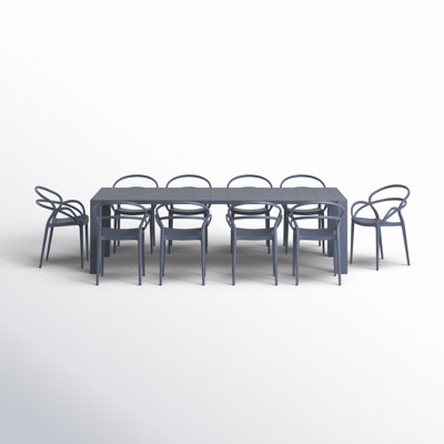 Comet Rectangular 10 - Person 102" Long Dining Set
