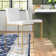 Rakowski Upholstered Counter Stool with Metal Frame