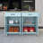 54.3" Solid Wood Countertop Kitchen Cart With Spice Rack & Towel Rack-721216829