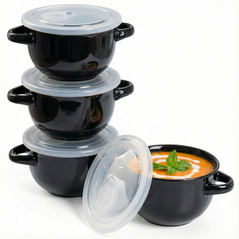 Pot à soupe en oignon français Kook, Noir