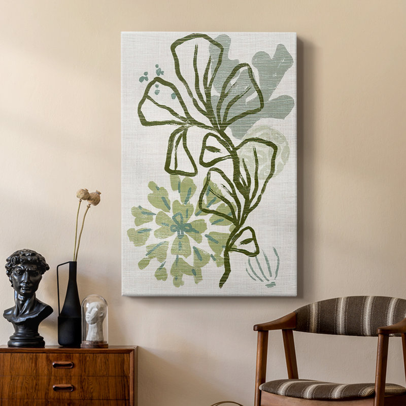 Coral Blockprint III - galerie sur mesure, H 18 po x l 12 po