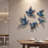 Set of 5 Resin Wall Sculpture Modern Flying Birds Wall Art Decoration 3D Bird Wall Decoration Set for Indoor Home Accent Decoration-1822144125