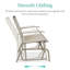 Fauteuil oscillant d'extérieur en métal Nethuki-1977410477