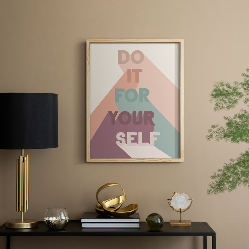 For Yourself Framed Print - Solid Wood