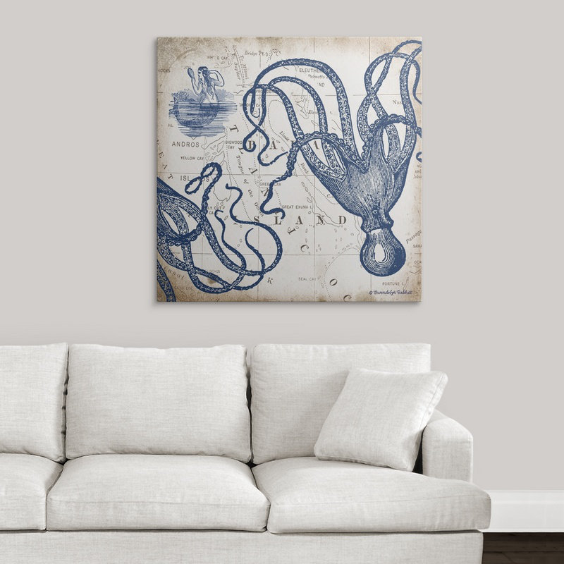 « octopi i », impression gwendolyn babbitt, impression, H 35 po x l 35 po x P 1,5 po, Toile