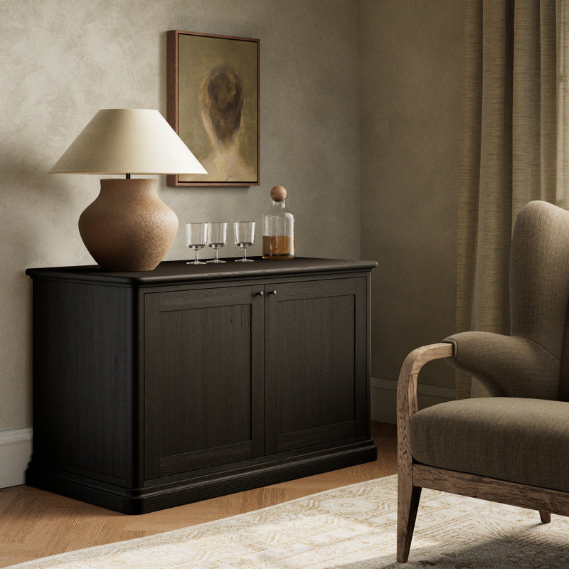 Dumont 2-Door Accent Cabinet, Black